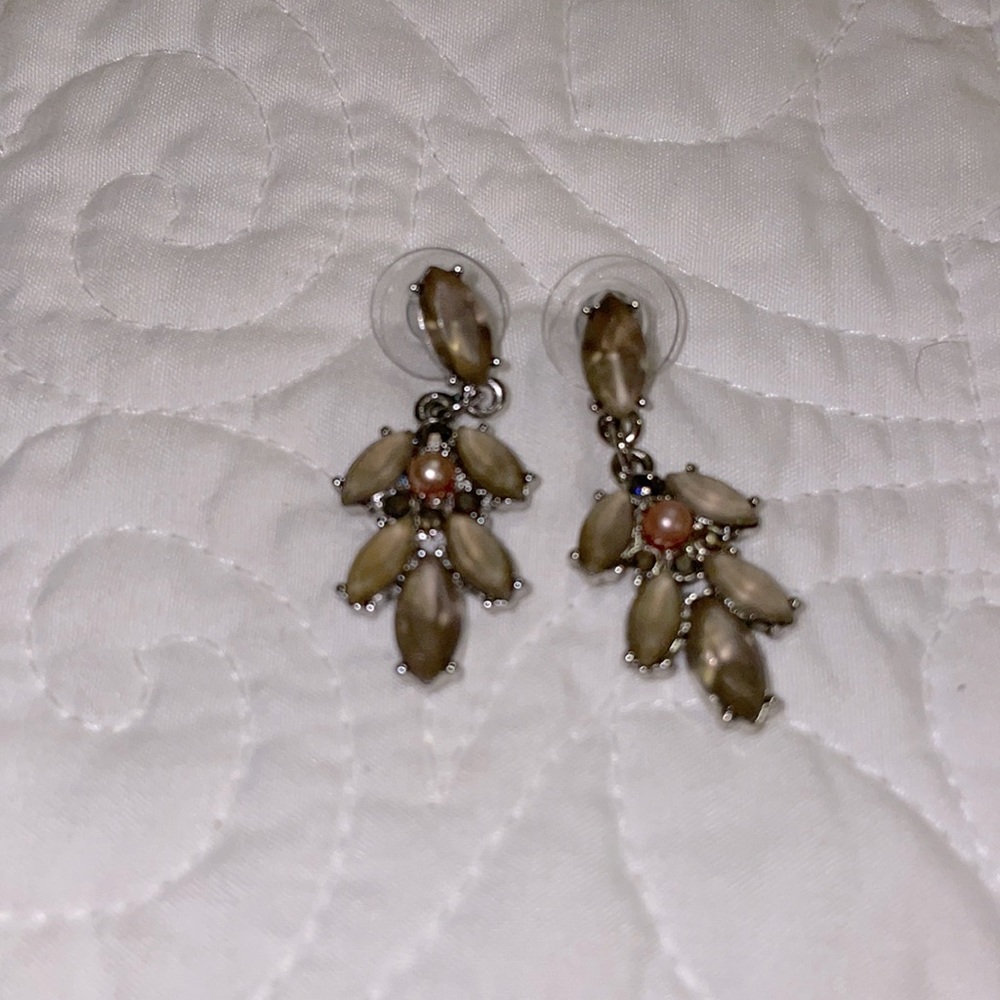 Pastel pink and purple earrings